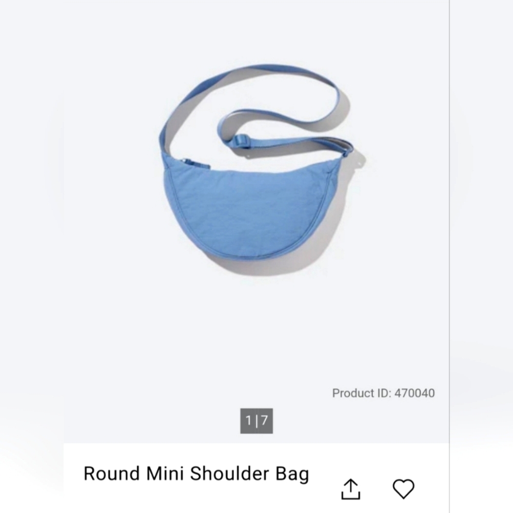 Uniqlo round mini shoulder bag